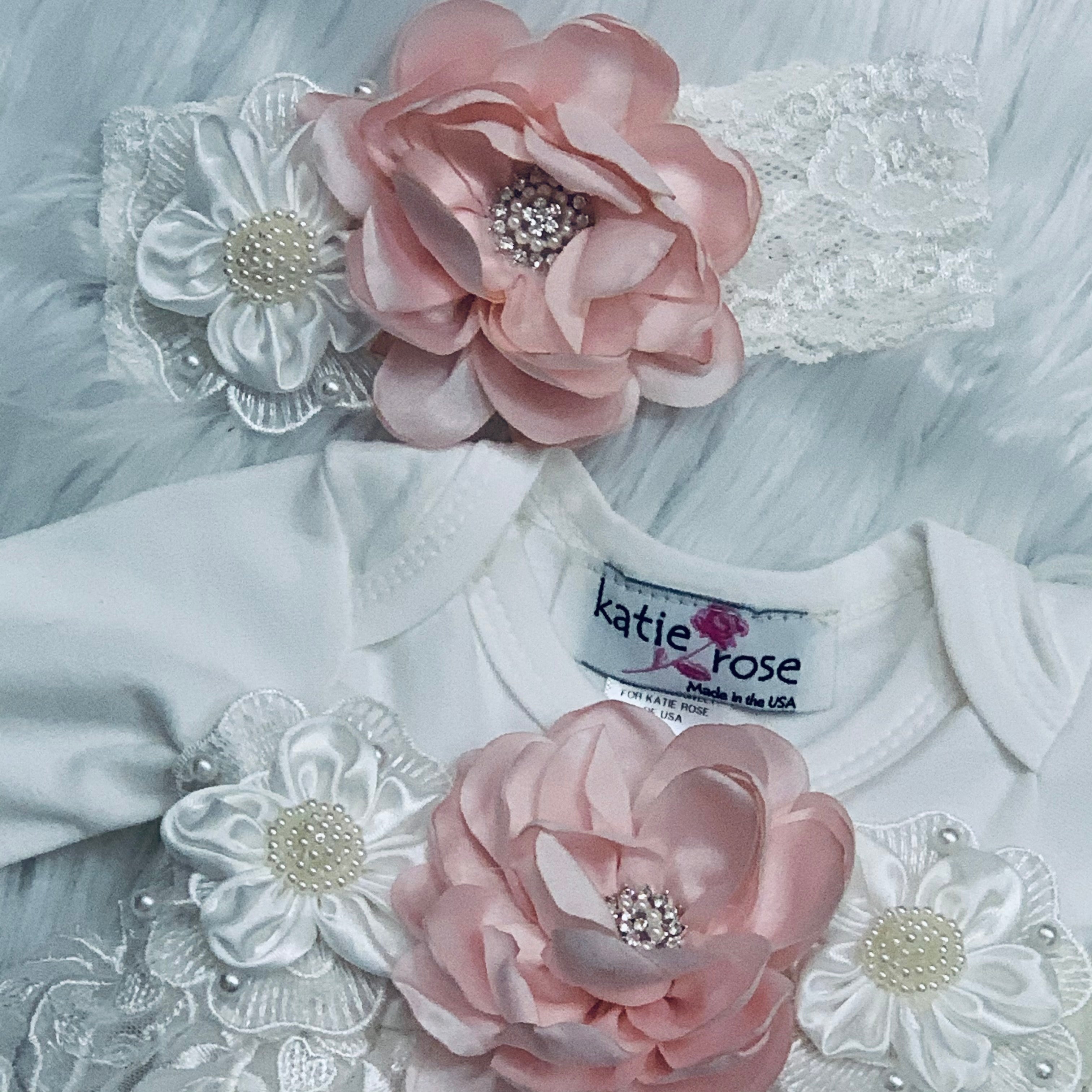 Katie Rose Lace Onesie Dress